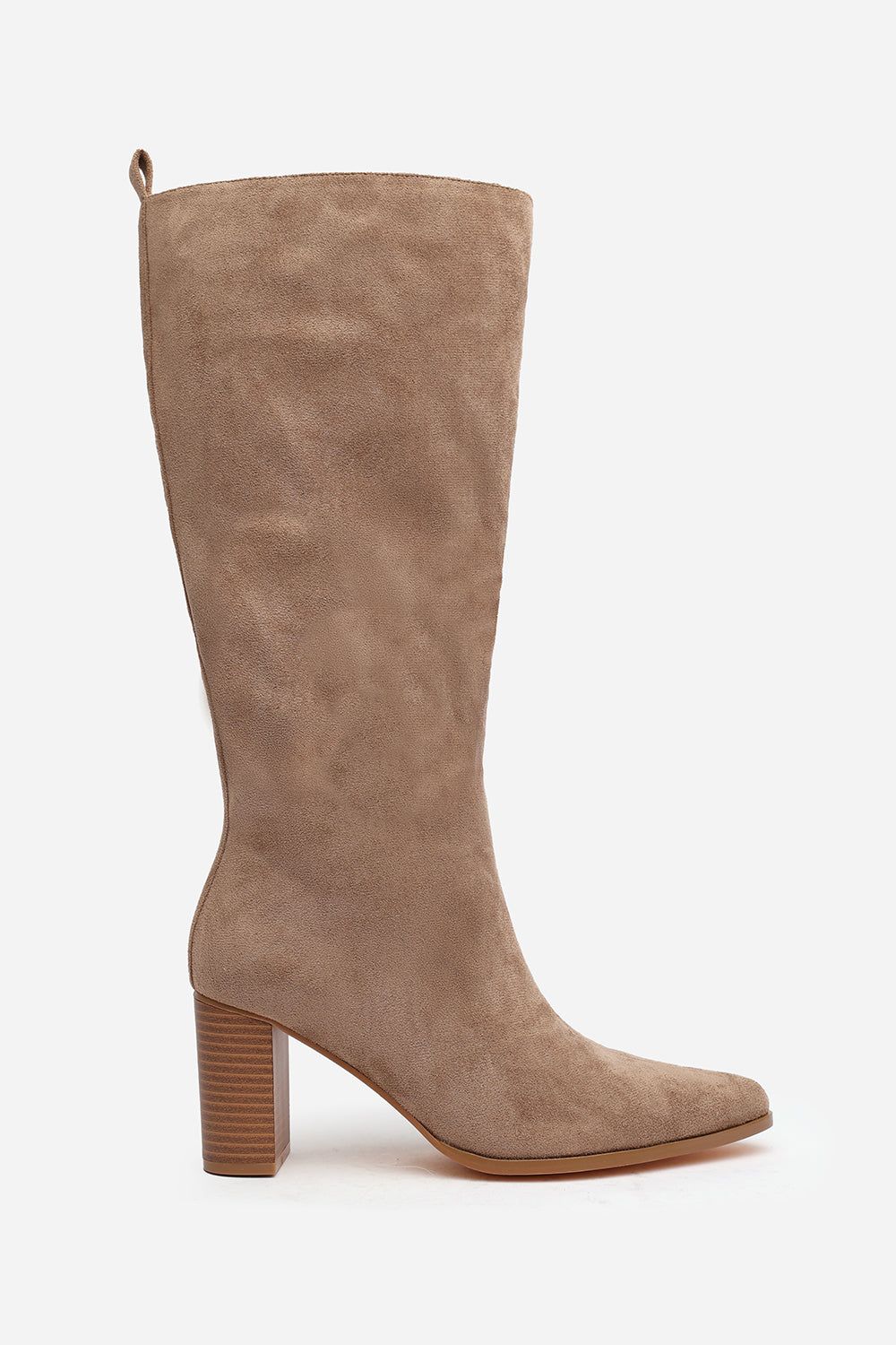 Where's That From 'Delta' Block Heel Knee High Boots With Side Zip image 2