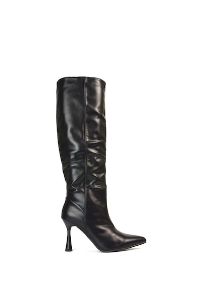 XY London 'Isabel' Stiletto High Heel Pointed Toe Knee High Boots