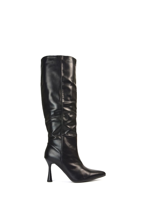 XY London 'Isabel' Stiletto High Heel Pointed Toe Knee High Boots