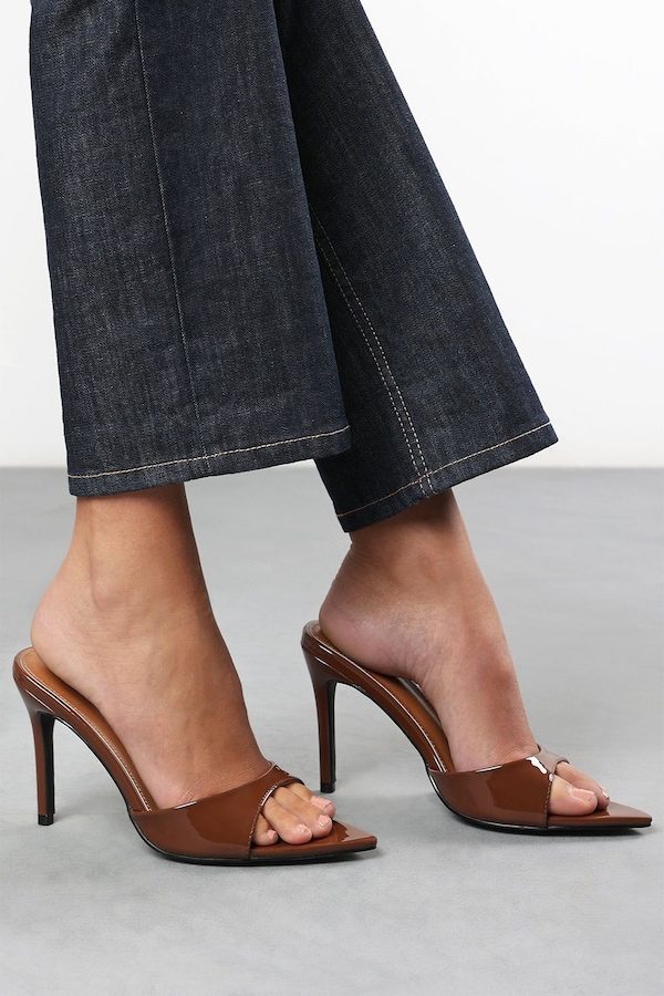 Where's That From 'Tasha' Suede Open Toe Stiletto Mules