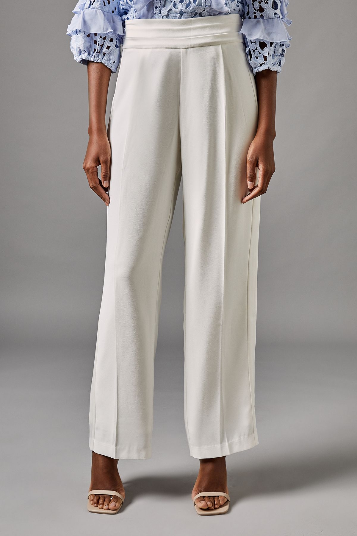 Coast Side Panel Straight Leg Trouser Ivory image 2