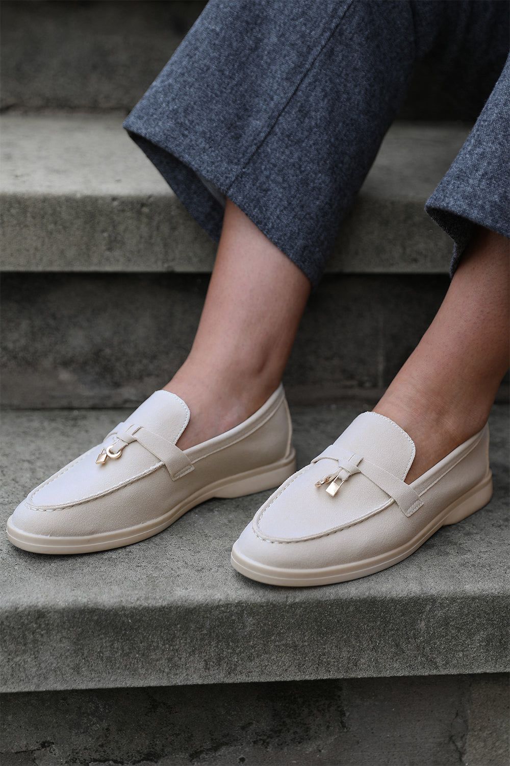 Where's That From 'Pegasus' Slip On Trim Loafers With Accessory Detailing image 1
