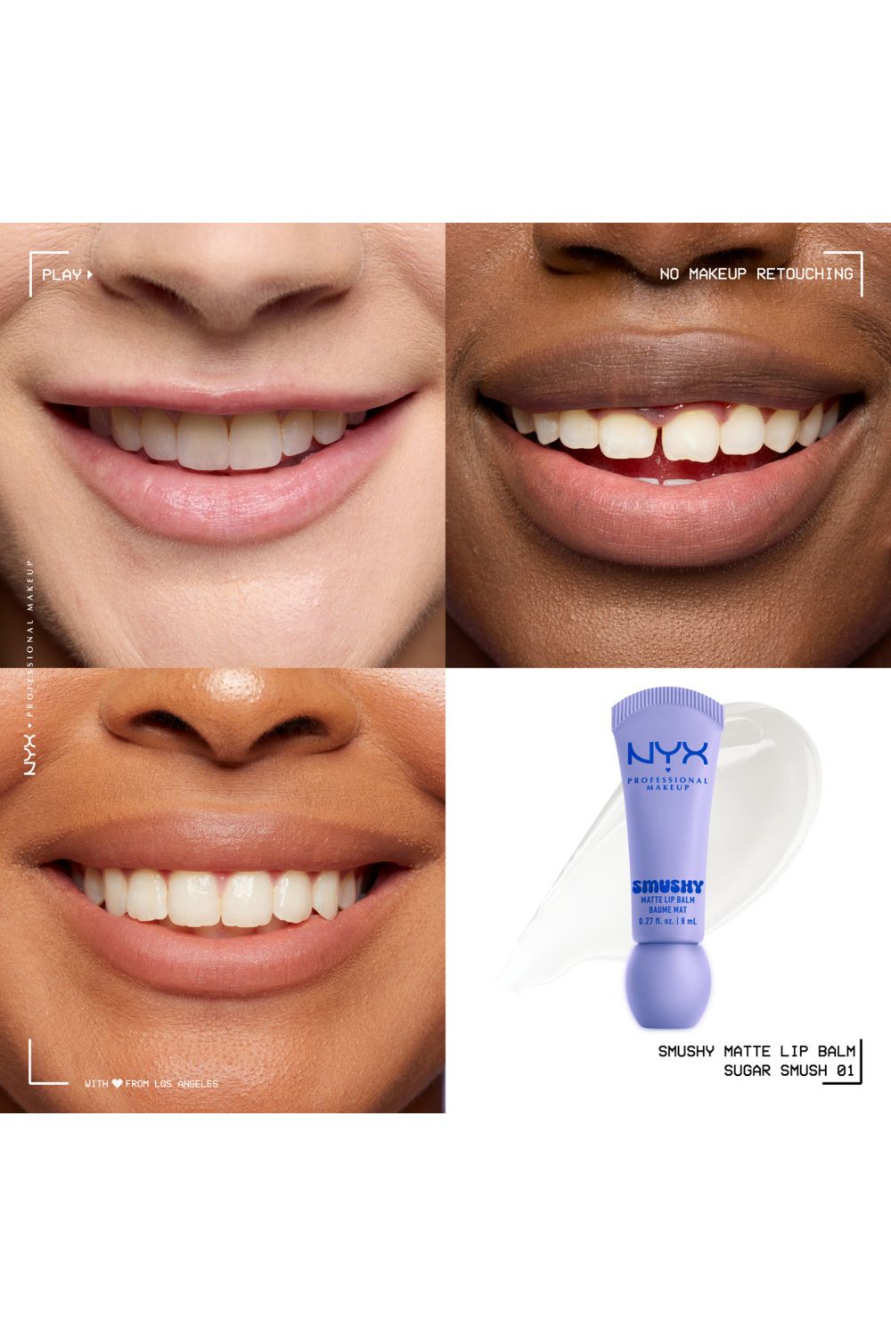 NYX Professional Makeup Smushy Matte Lip Balm 8ml Sugar Smush image 5