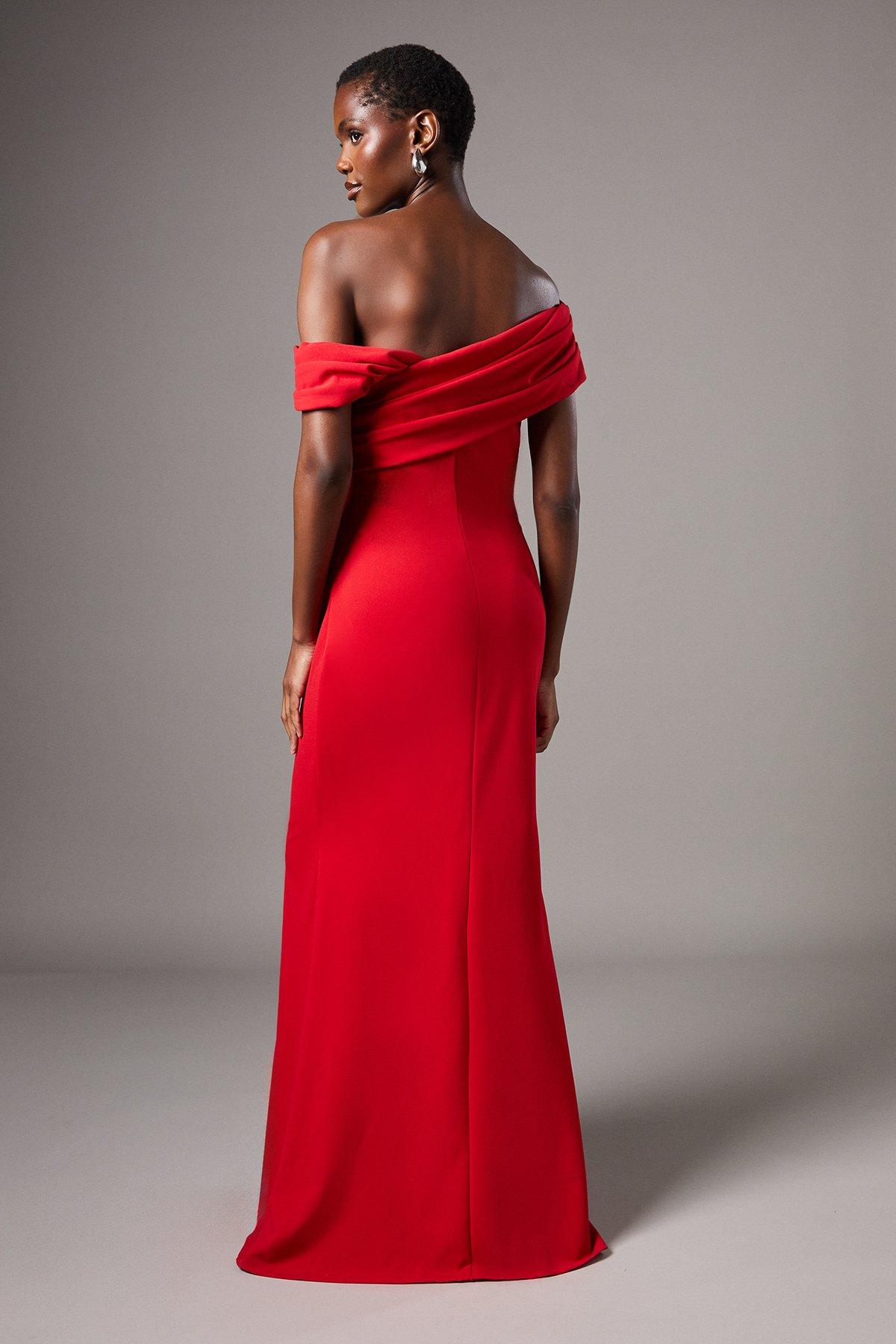 Coast Scuba Maxi Dress Red