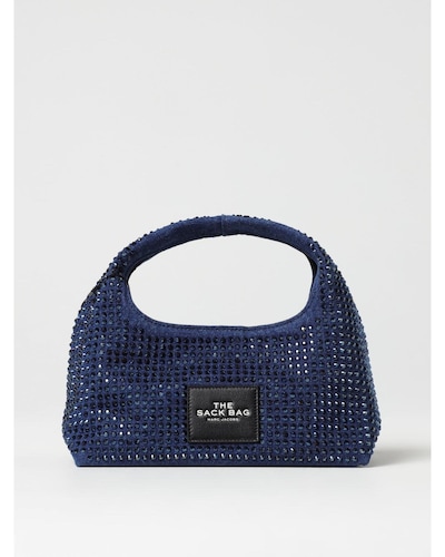 Marc Jacobs Crystal Embellished Denim Mini Handbag Wo - Blue Shoulder Bags