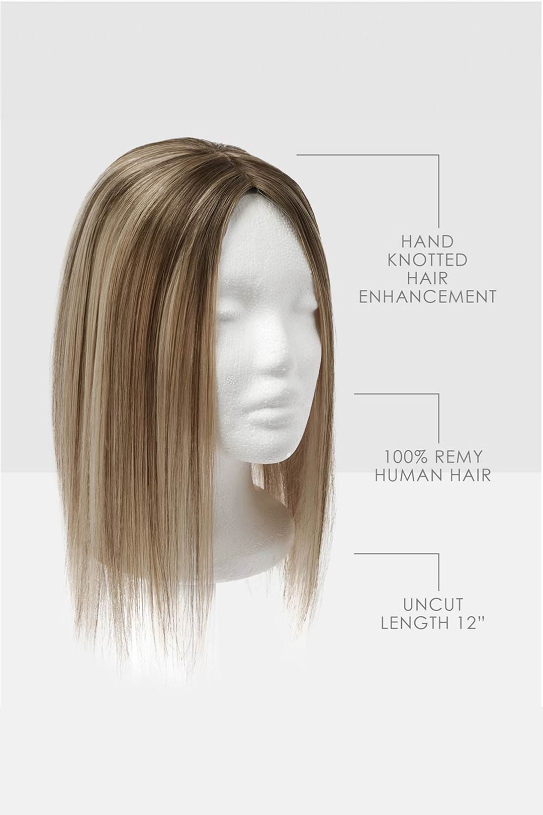 Beauty Works Beauty Works custom clip-in Fringe Topper 55g Mocha Melt image 3