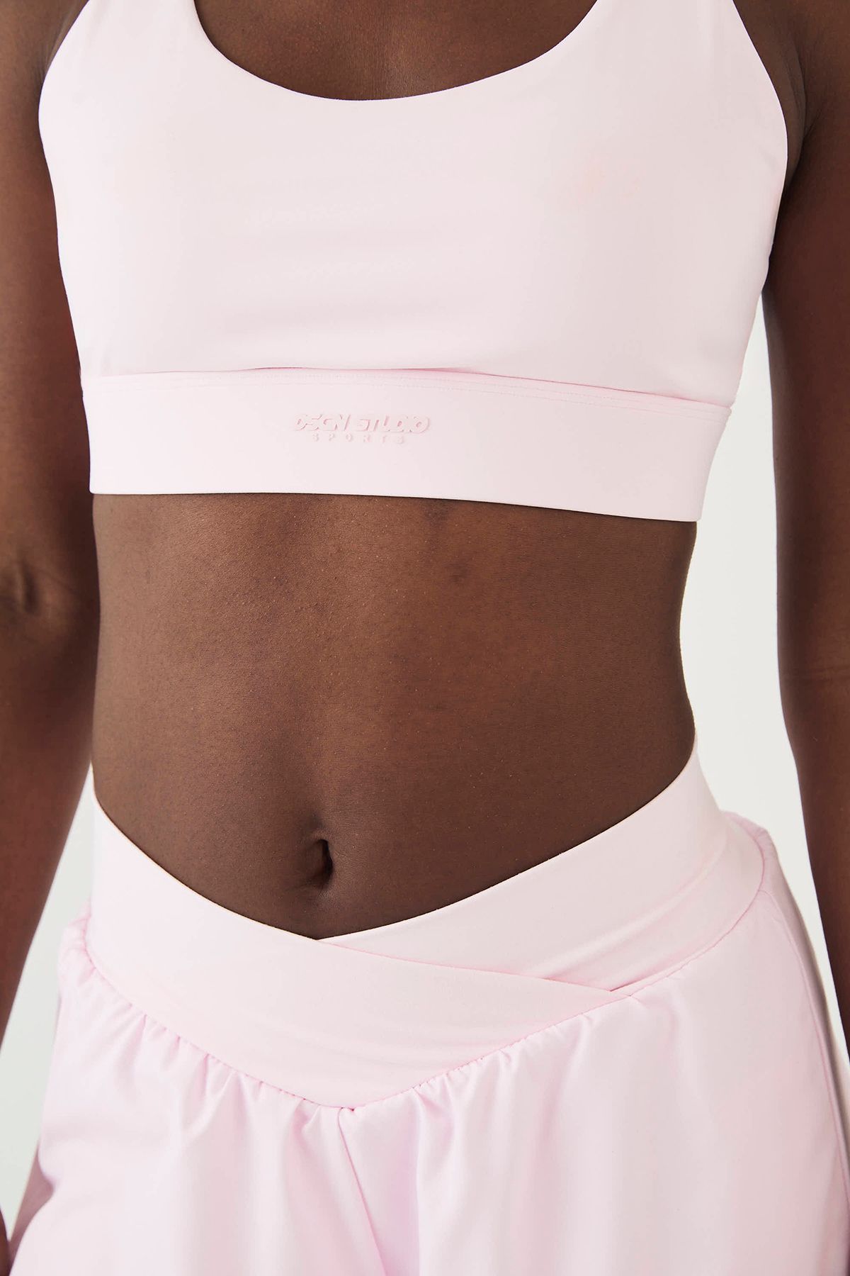 DSGN Studio DSGN Studio Ultra Sculpt Cross Back Sports Bra Marshmallow Pink image 4