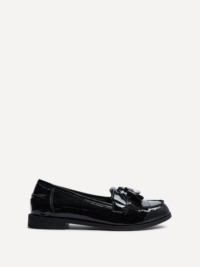 Linzi Rosemary Black Patent Classic Slip On Loafer