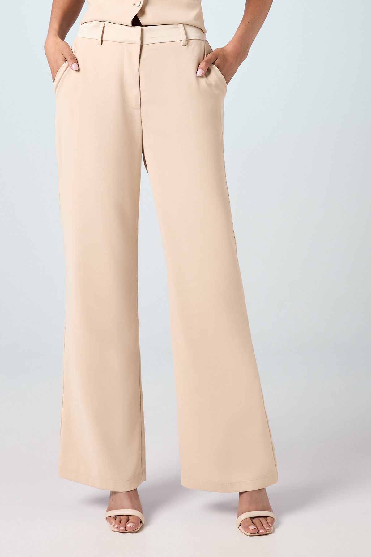 Coast Premium Flare Bridal Trousers Champagne image 2