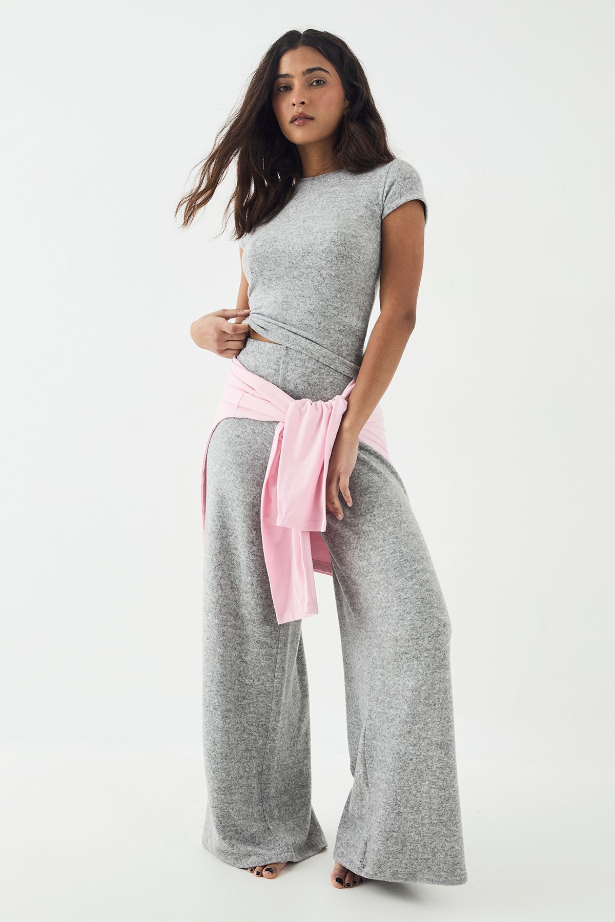 DSGN Studio DSGN Studio Lounge Straight Leg Trouser Ash Grey image 1