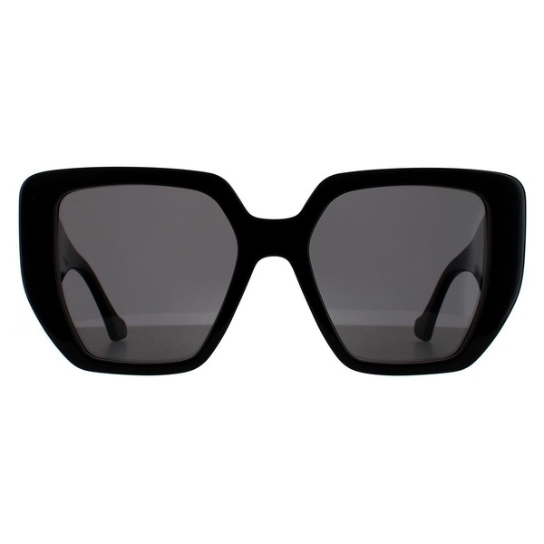 Gucci Square Black Grey Sunglasses