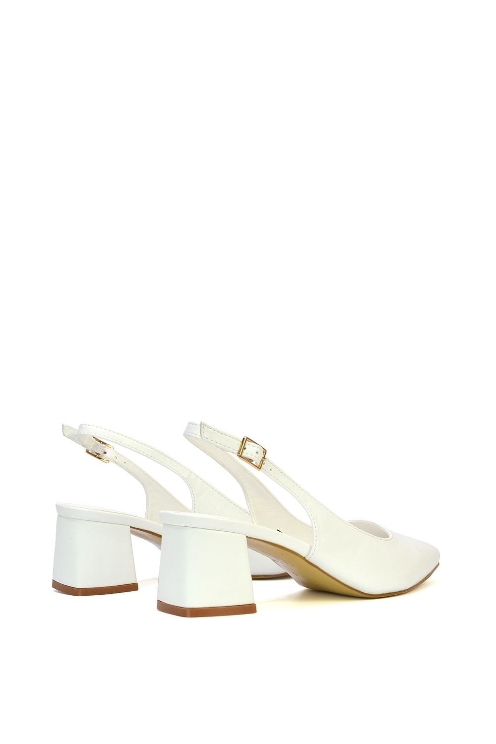 XY London 'Becky' Pointed Toe Slingback Court Shoe Heels image 6