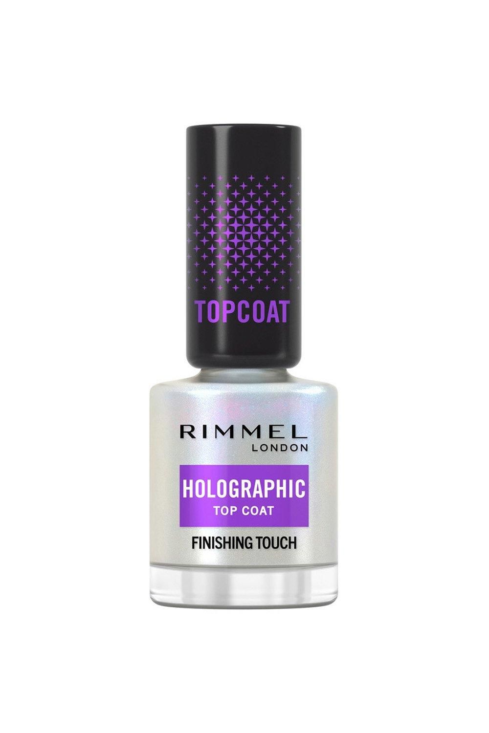 Rimmel London Holographic Nail Polish Top Coat Multi image 1