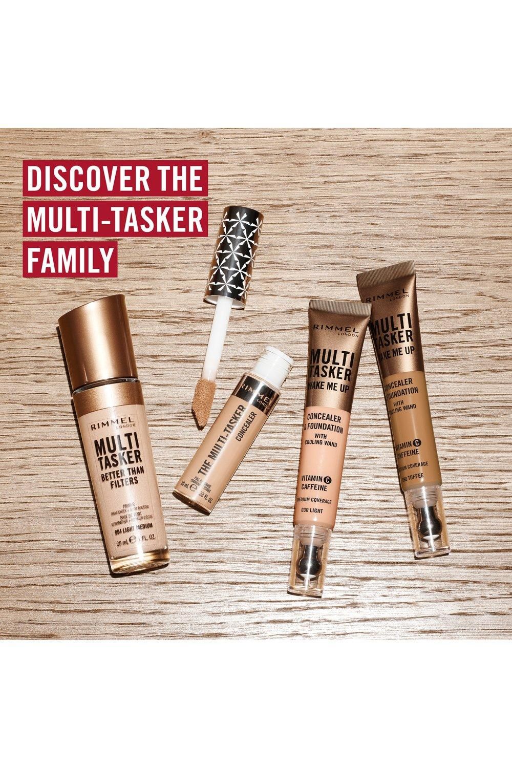 Rimmel London Multi-Tasker Wake Me Up Foundation & Concealer Rose Honey image 10