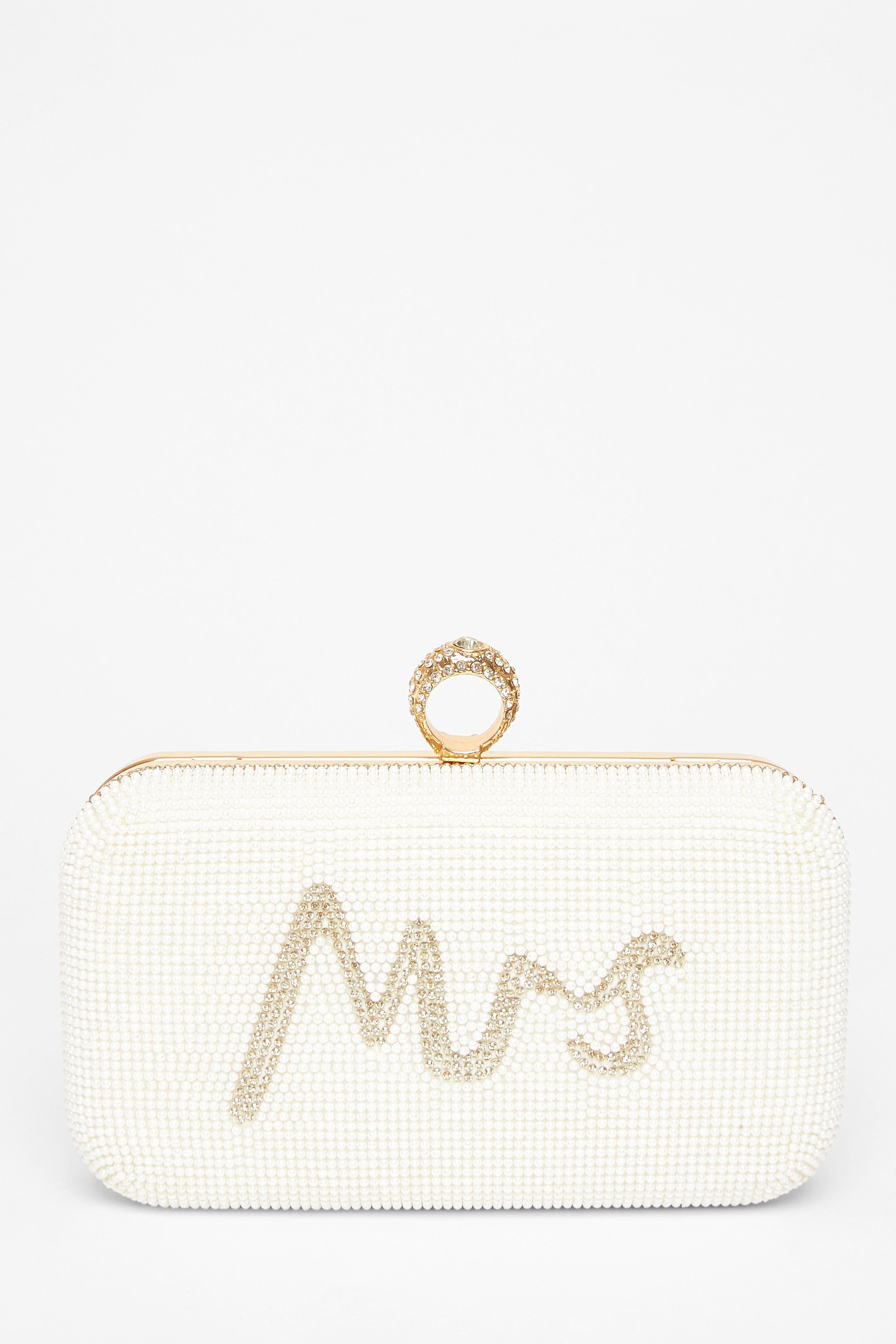 Quiz Gold Bridal Box Bag image 3