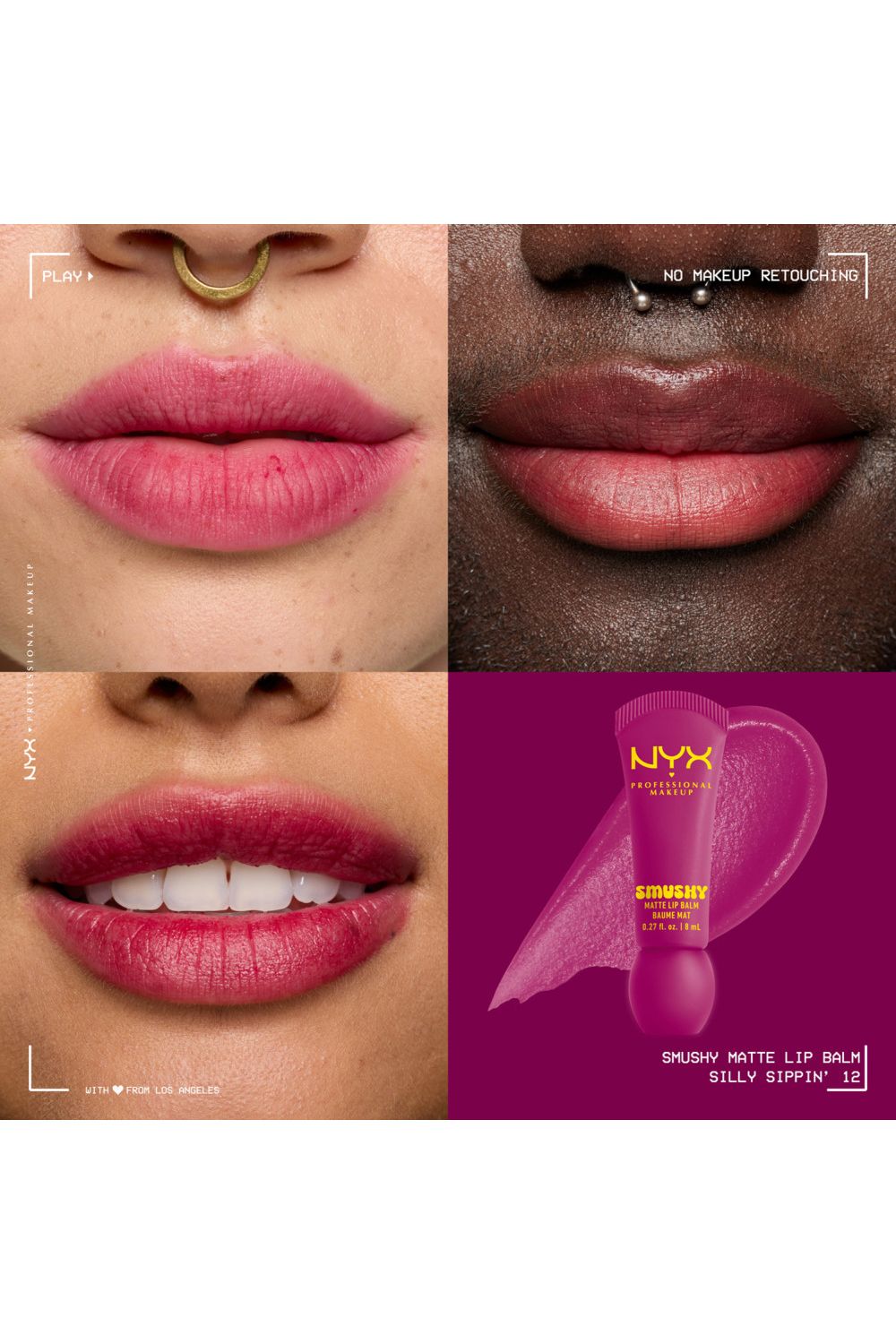 NYX Professional Makeup Smushy Matte Lip Balm 8ml Silly Sippin image 4