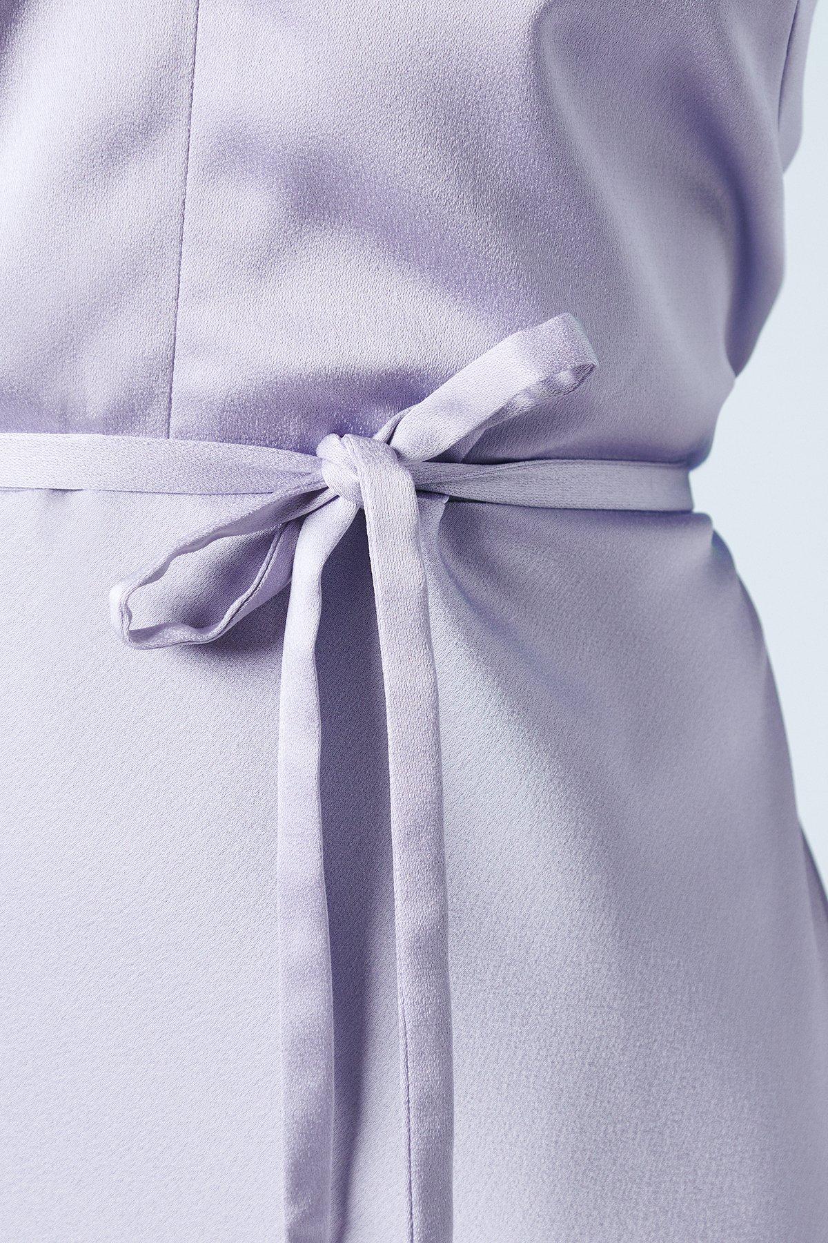 Oasis Cross Front Halterneck Bridesmaids Dress Lavender image 5
