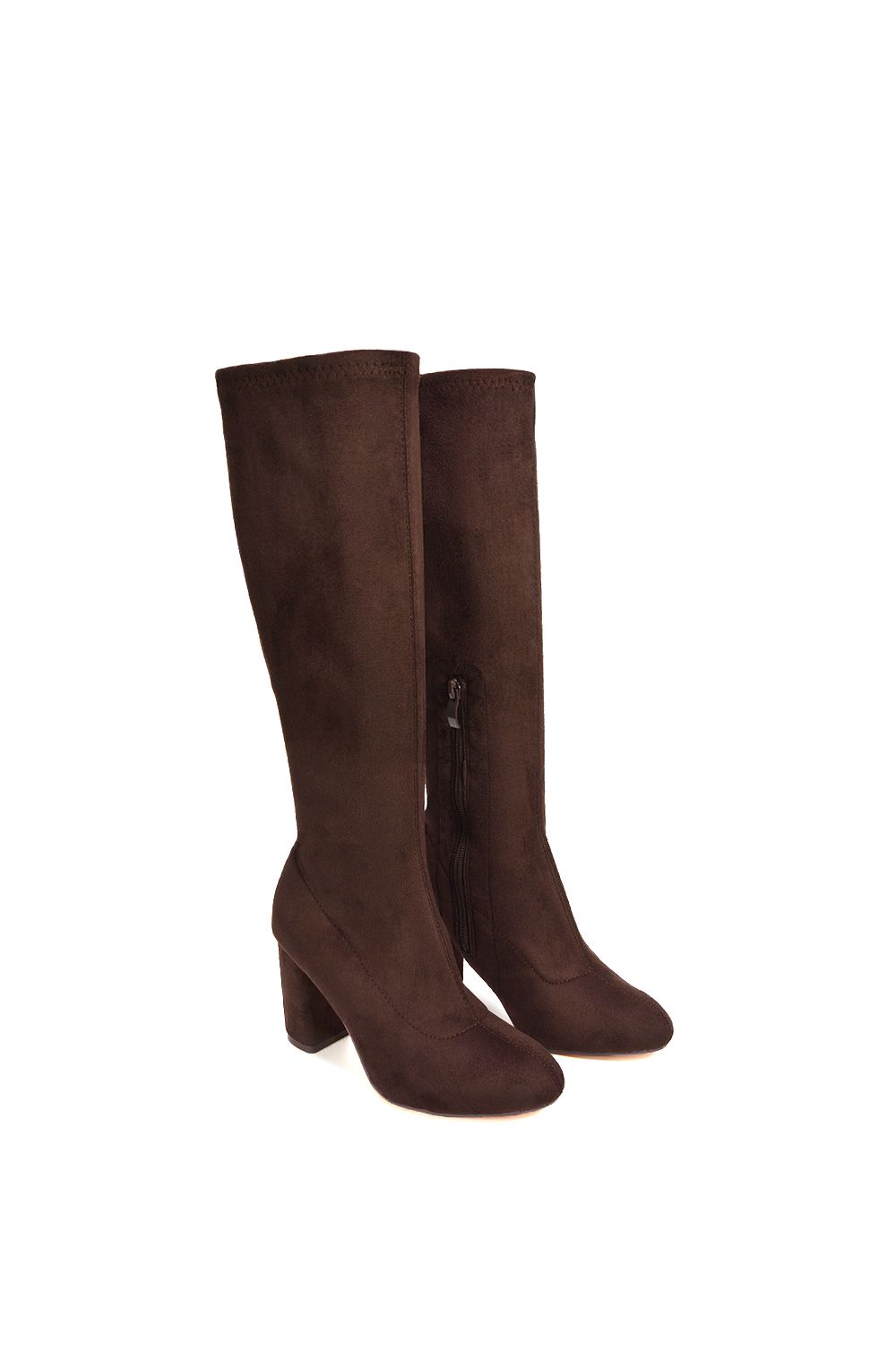 XY London 'Clementine' High Block Heel Knee High Boots image 6