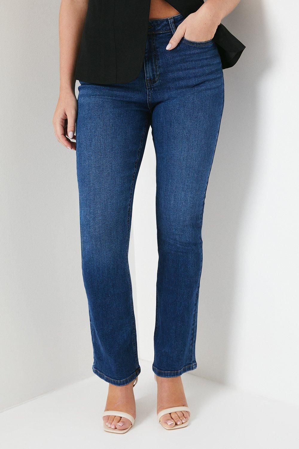 Dorothy Perkins Comfort Stretch Bootcut Jeans Mid Wash image 4