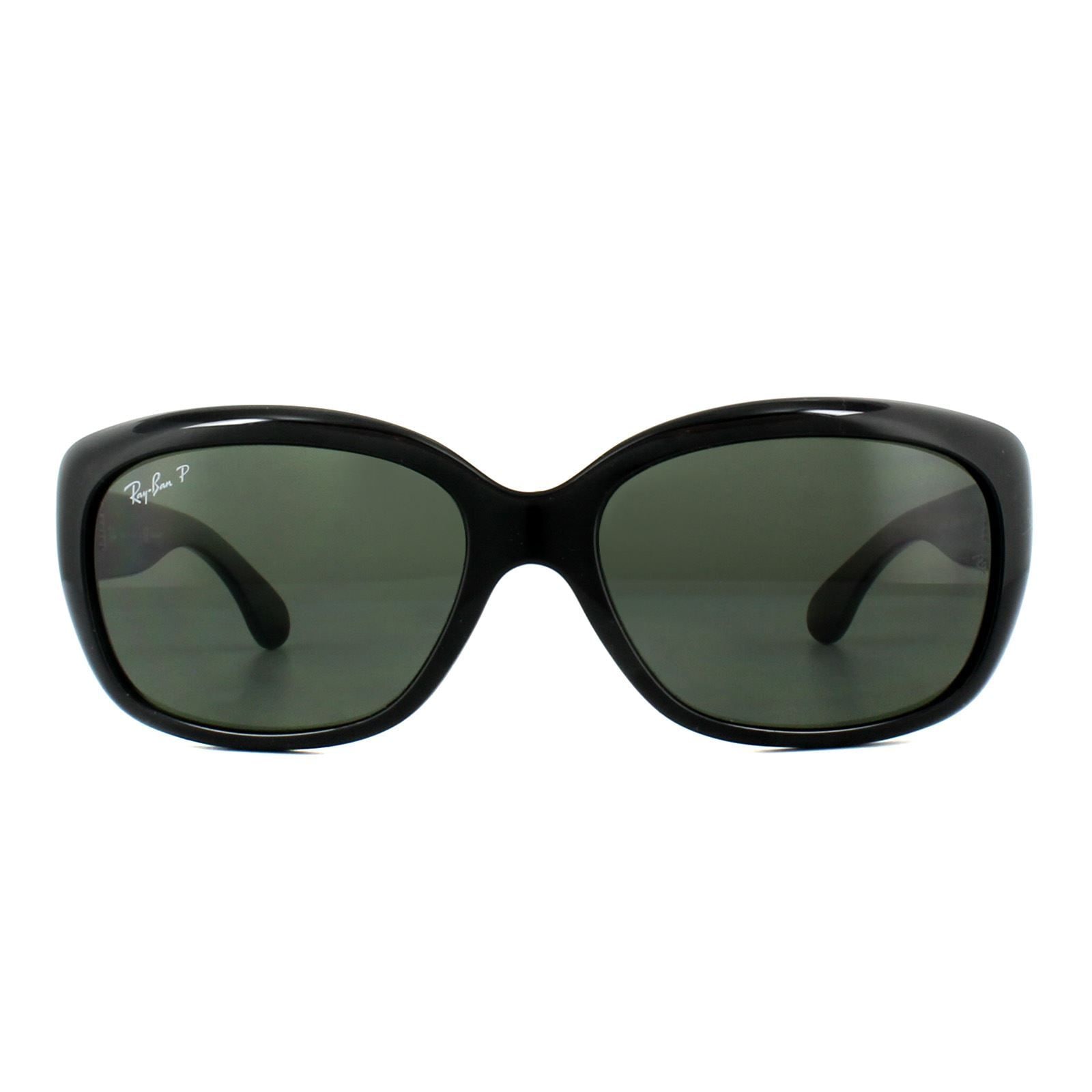 Ray-Ban Cat Eye Black Green Polarized Sunglasses image 1