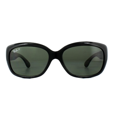 Ray-Ban Cat Eye Black Green Polarized Sunglasses