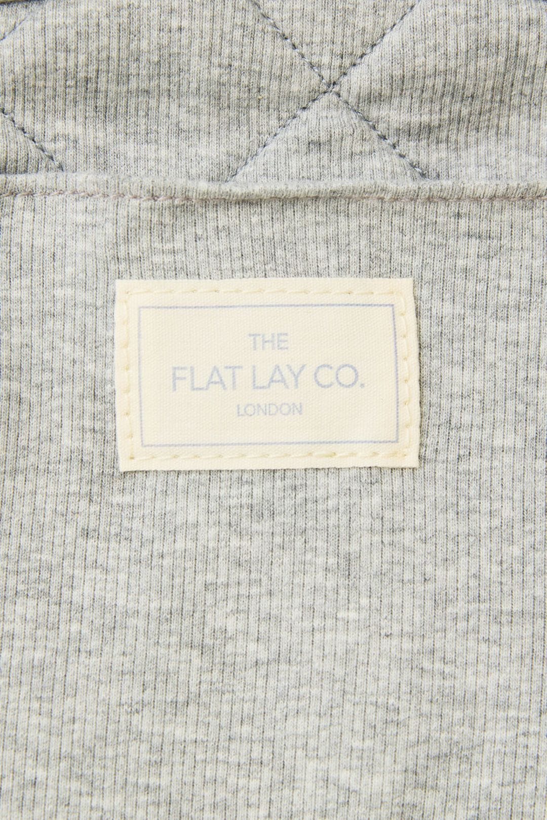 The Flat Lay Co Drawstring Makeup Bag - Cozy Cotton Grey Multi image 7