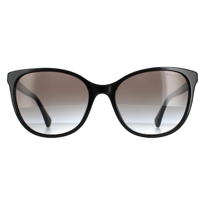 Ralph by Ralph Lauren Cat Eye Shiny Black Grey Gradient RA5282U Sunglasses