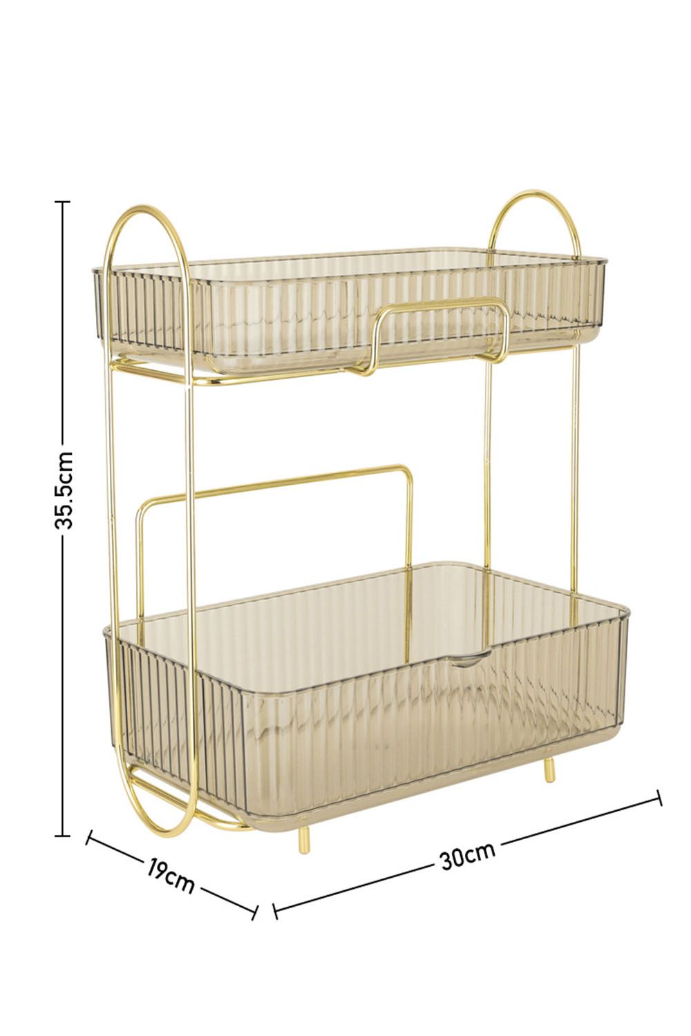 SHEONLY Dressing Table Large Makeup Cosmetic Organiser Rack Gift Set image 2