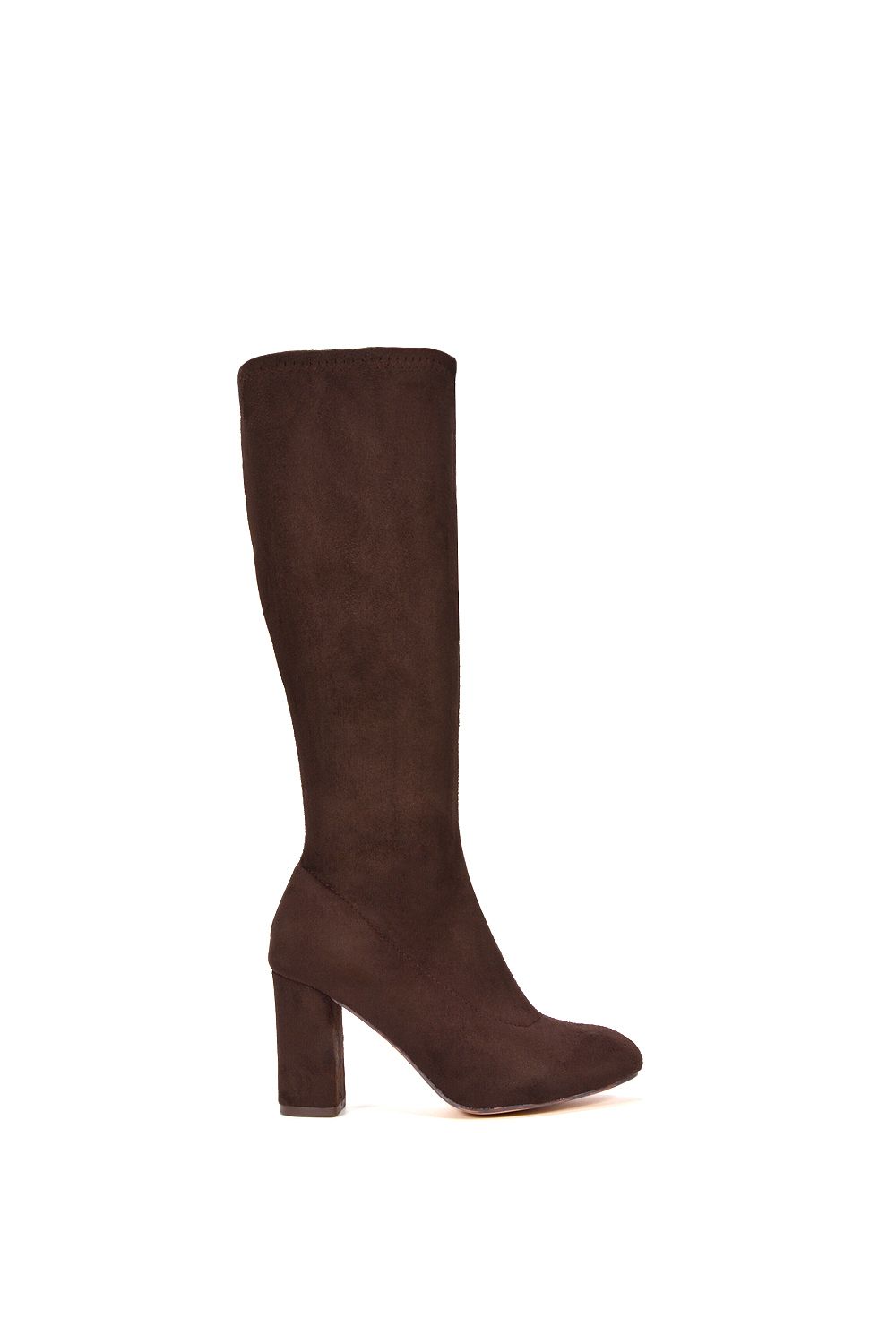 XY London 'Clementine' High Block Heel Knee High Boots image 1