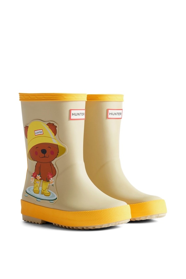 Hunter Kids First Bear Print Wellington Boot