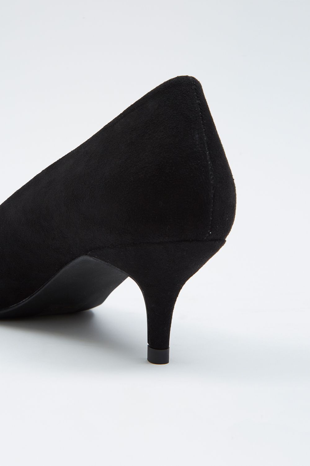 Dorothy Perkins Dove Kitten Heel Court Shoes Natural Black image 3