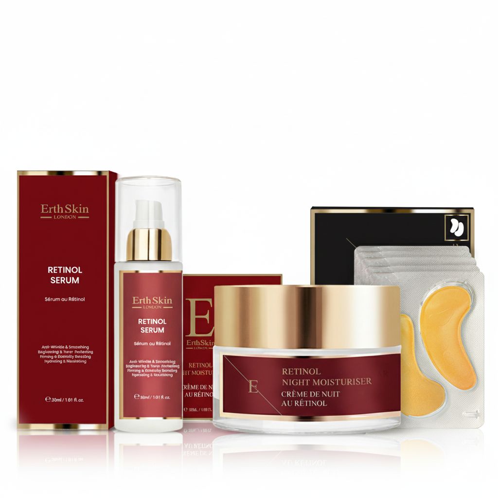 Erth Skin London Pro Retinol Set with 24K Gold Eye Treatment image 2