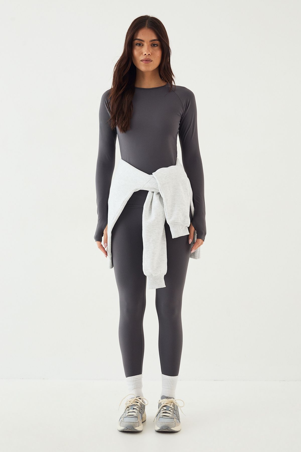 DSGN Studio DSGN Studio Ultra Sculpt Long Sleeve Top Slate Grey image 5