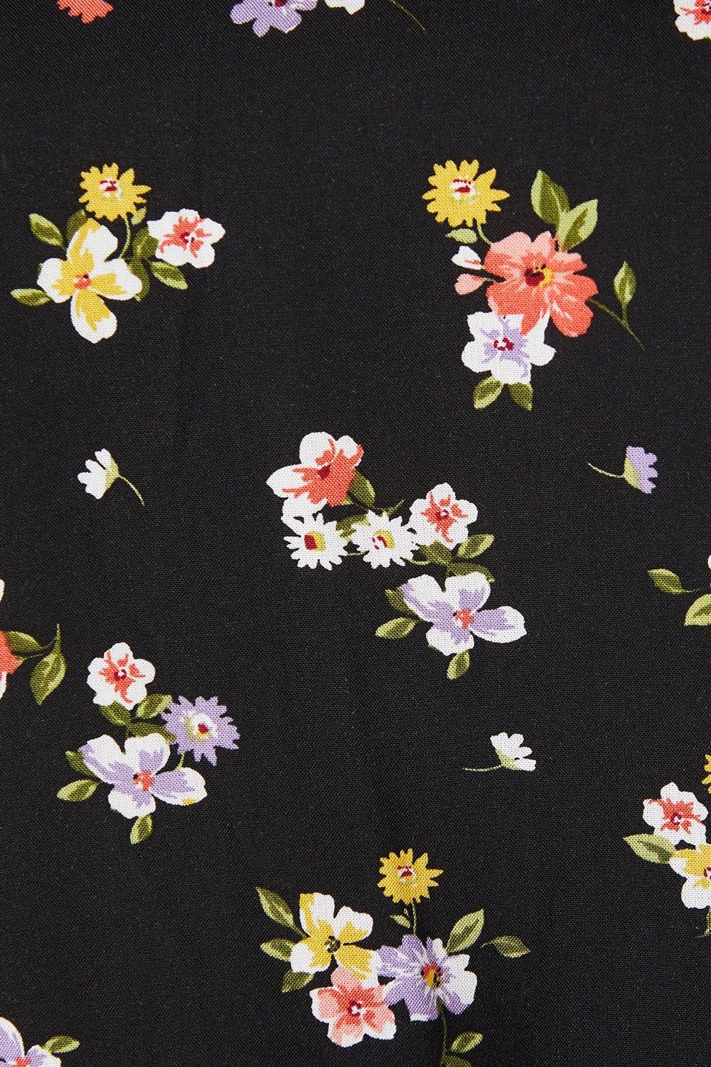 Dorothy Perkins Ditsy Floral Long Sleeve Blouse Black image 5