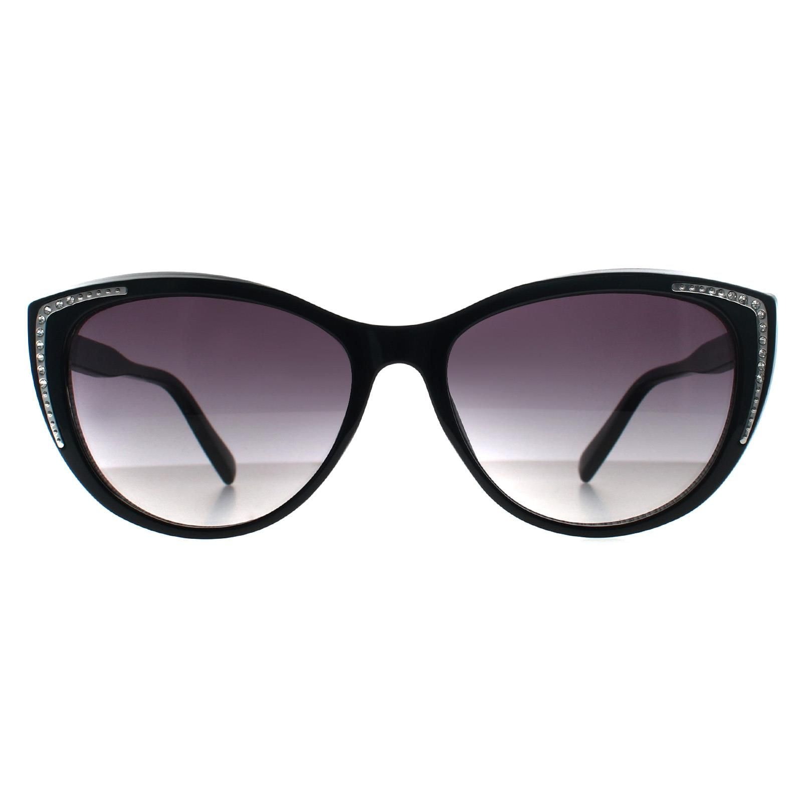 Guess Cat Eye Shiny Black Smoke Grey Gradient GO00006 image 1