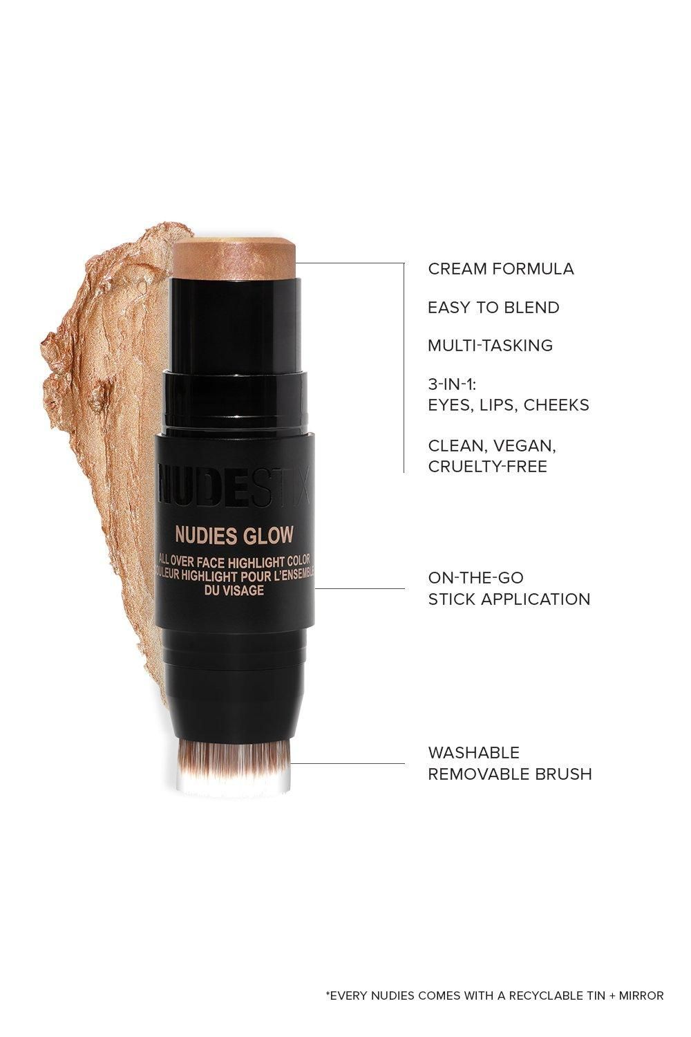 Nudestix Nudies Glow All Over Face Highlighter Hey Honey image 4