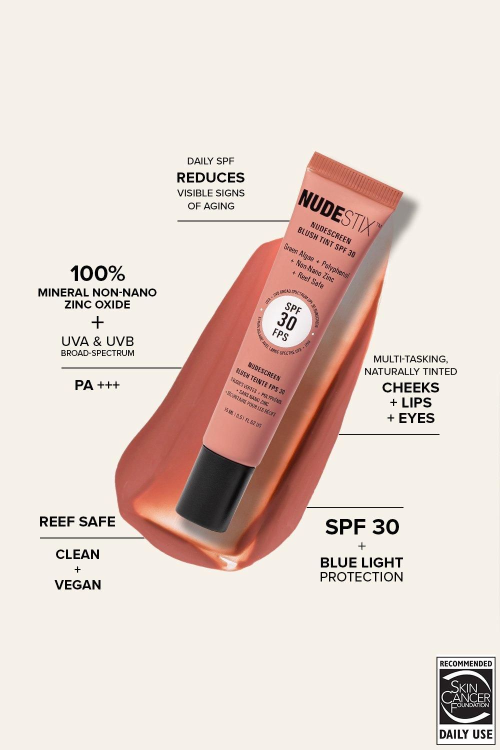 Nudestix NUDESCREEN BLUSH TINT SPF 30 Sunkissed image 5