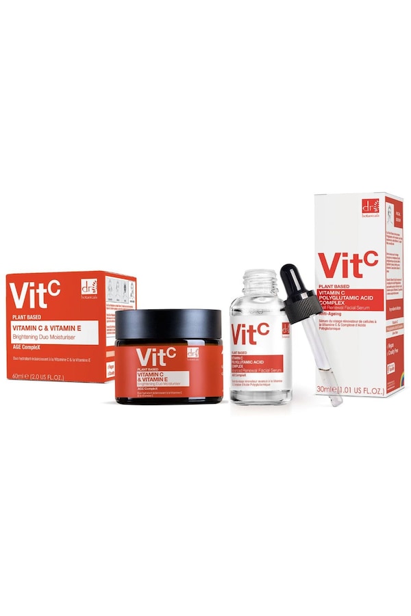 Dr. Botanicals Anti-Ageing Vitamin C Duo Moisturiser & Advanced Facial Serum Kit