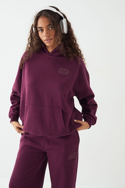 DSGN Studio DSGN Studio Sport Bubble Oversized Hoodie Plum