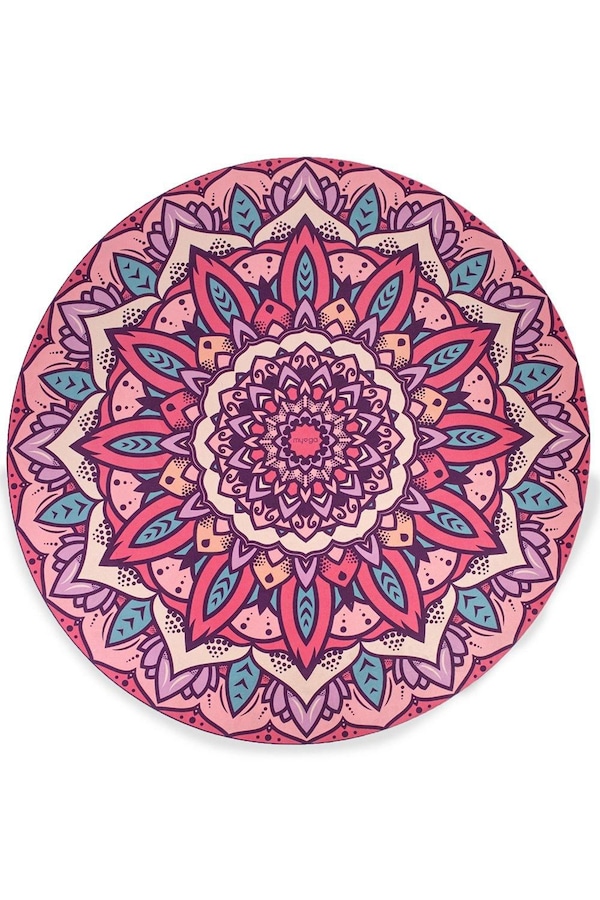 Myga Round Mandala Yoga Mat - 139cm Diameter