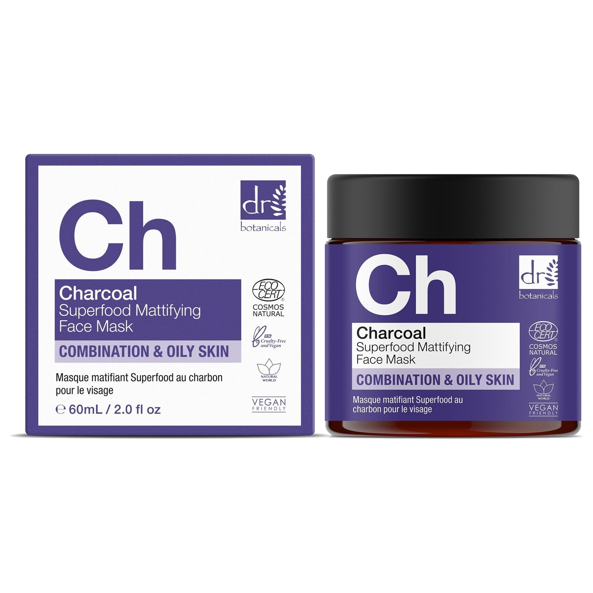 Dr. Botanicals Anti-Ageing Charcoal Superfood Face Mask Duo image 4