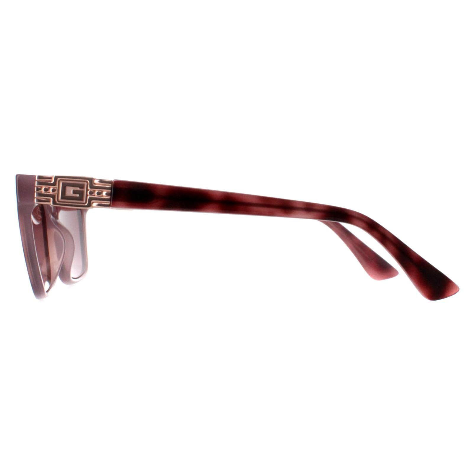 Guess Rectangle Bordeaux Havana Bordeaux GU7869 image 3