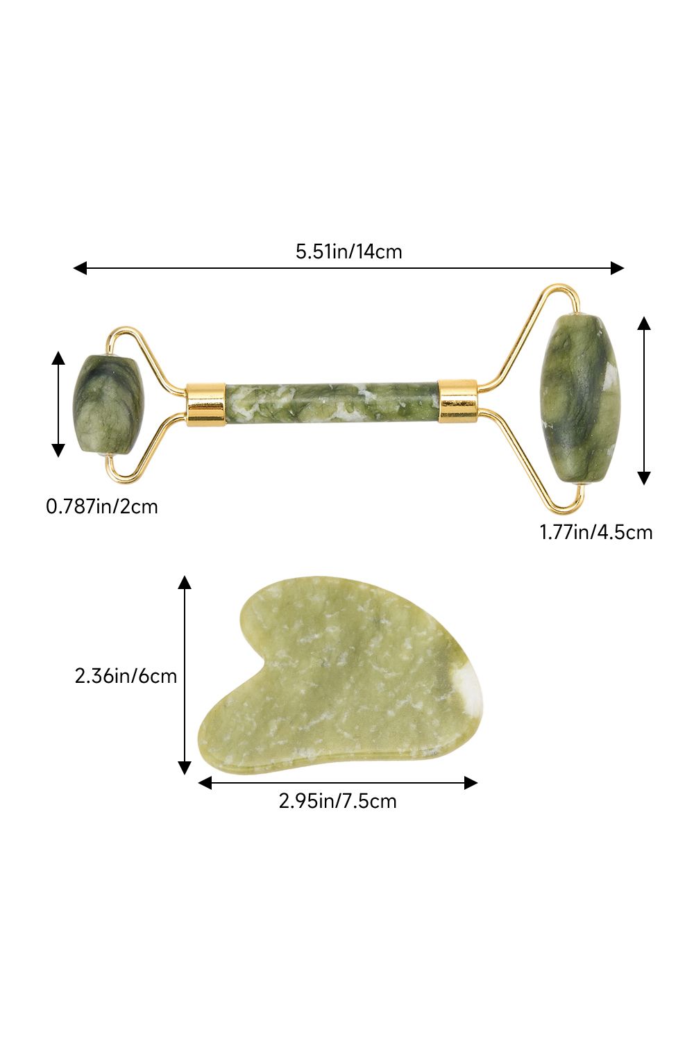 SHEONLY Gua Sha and Jade Roller Set for Facial Massage image 5