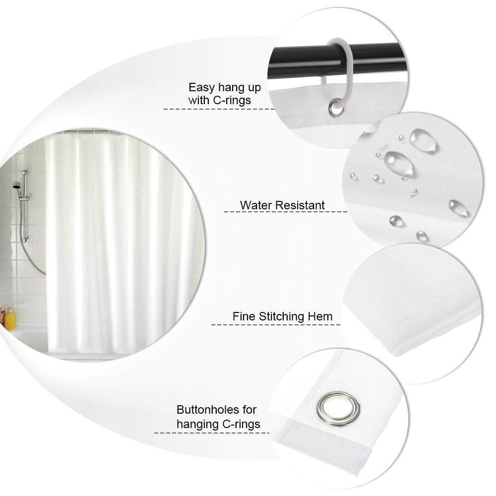 KAV Mould and Mildew Resistant Shower Curtain image 3