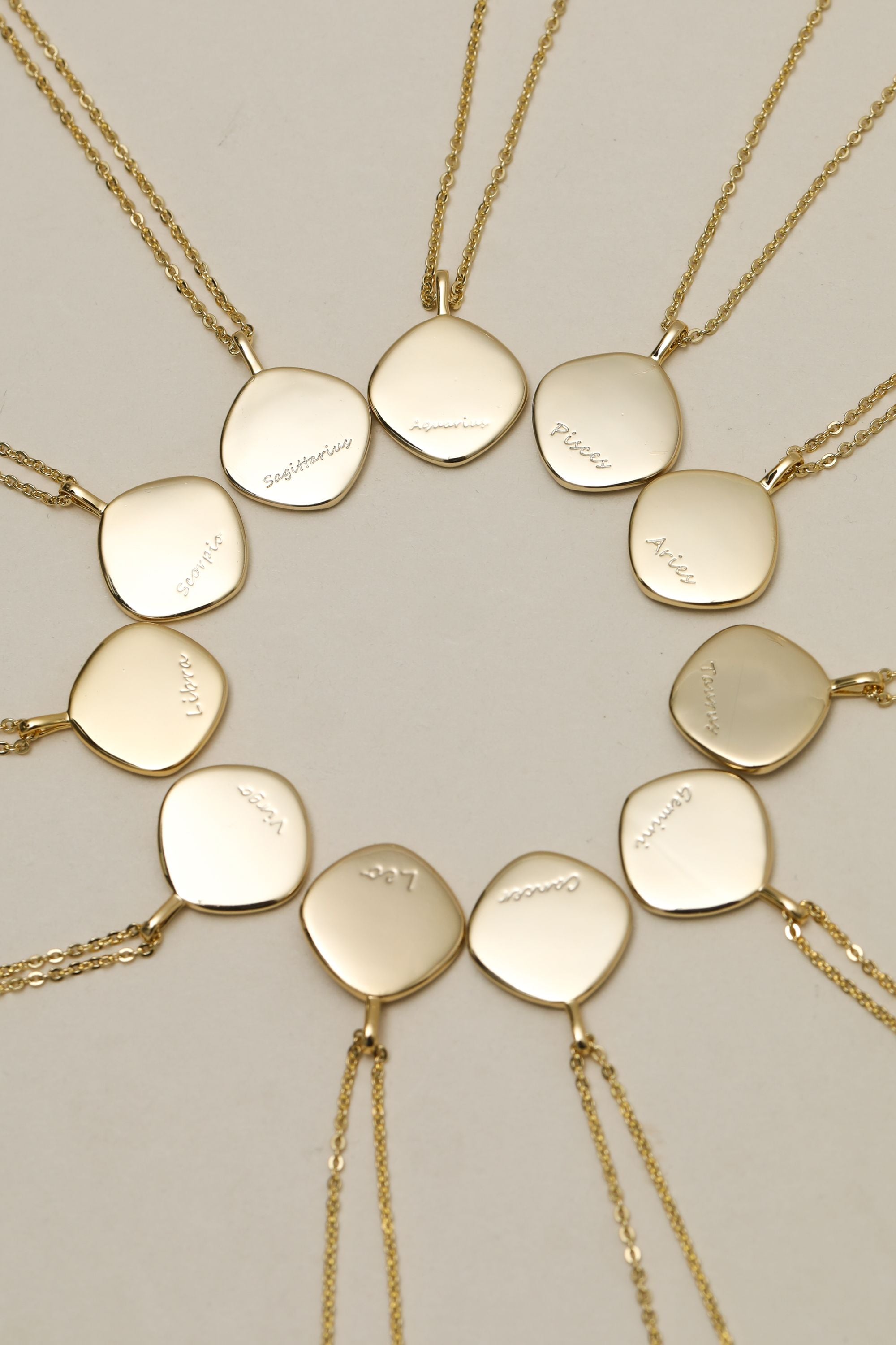 Jon Richard Gold Plated Molten Horoscope Pendant - Cancer image 4