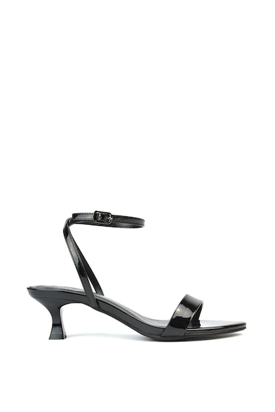 XY London 'Antonia' Kitten Low Heel Strappy Sandal Two Part Heeled Shoes