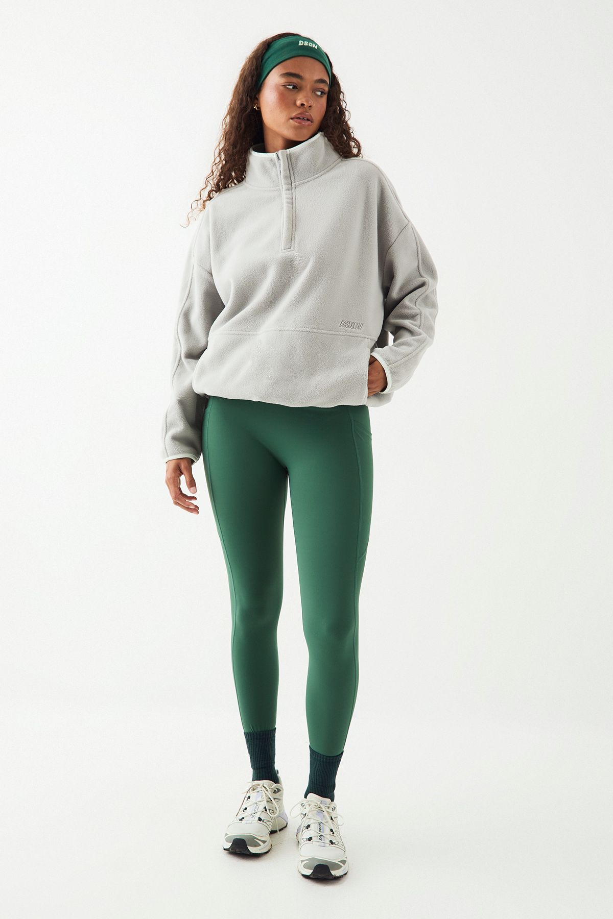 DSGN Studio DSGN Studio Sport Polar Fleece Contrast Binding Jacket Ice Grey image 3