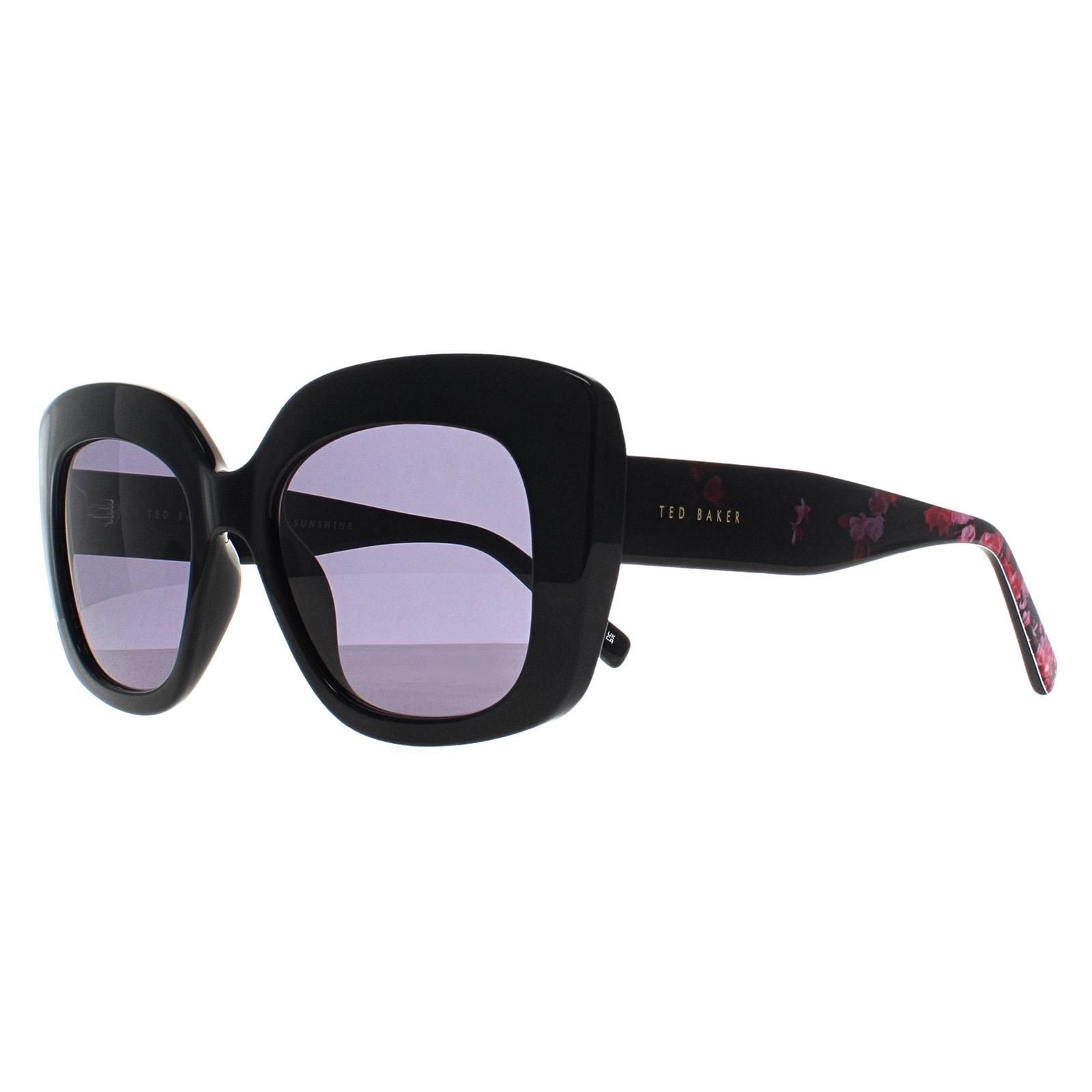 Ted Baker Cat Eye Gloss Solid Black Grey TB1675 Hattie image 2