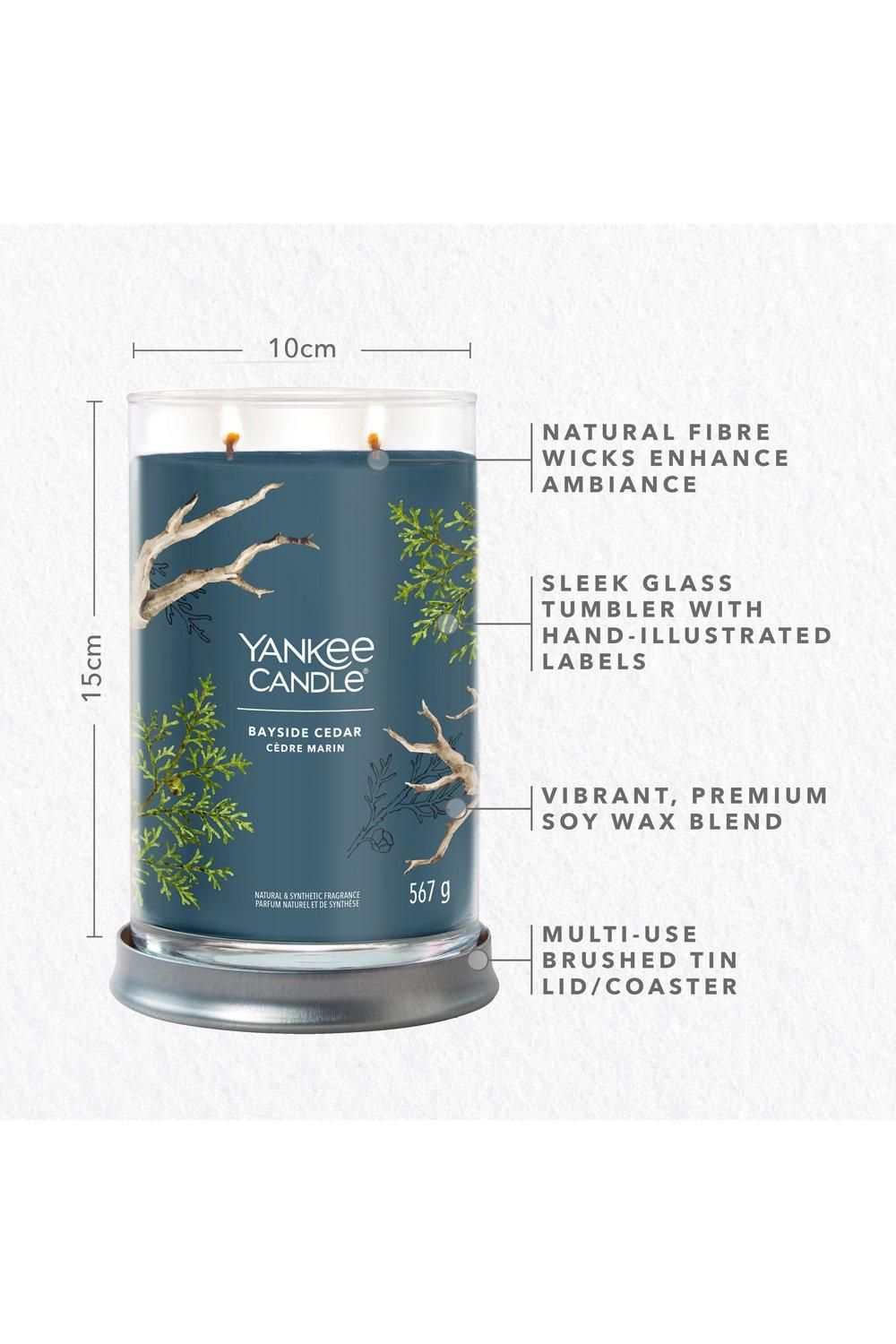 Yankee Candle Signature Large Tumbler Bayside Cedar Blue image 5