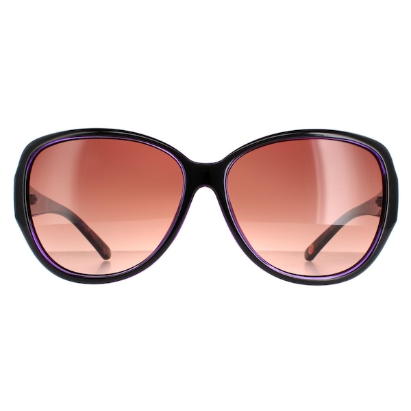 Ted Baker Oval Black Purple Brown Gradient TB1394 Shay